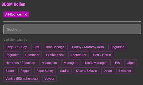 BDSM Rollen bei fetisch.de