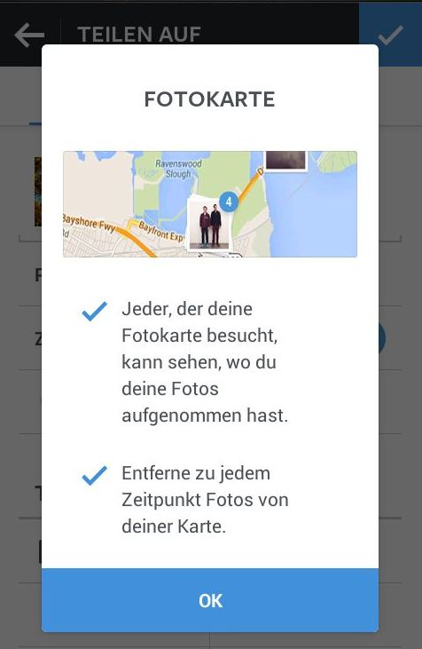 instagram fotokarte