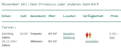 Youandme-dating.at Preise und Altersklassen