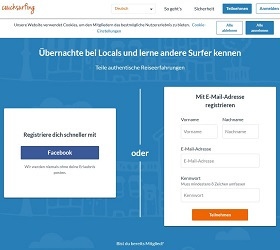 CouchSurfing Österreich screenshot