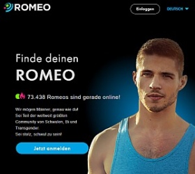 PlanetRomeo.com screenshot