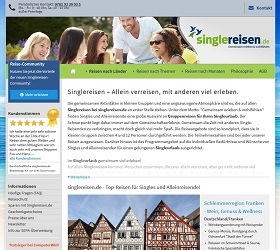 Singlereisen.de screenshot